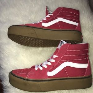Vans gummy platform high top sneakers